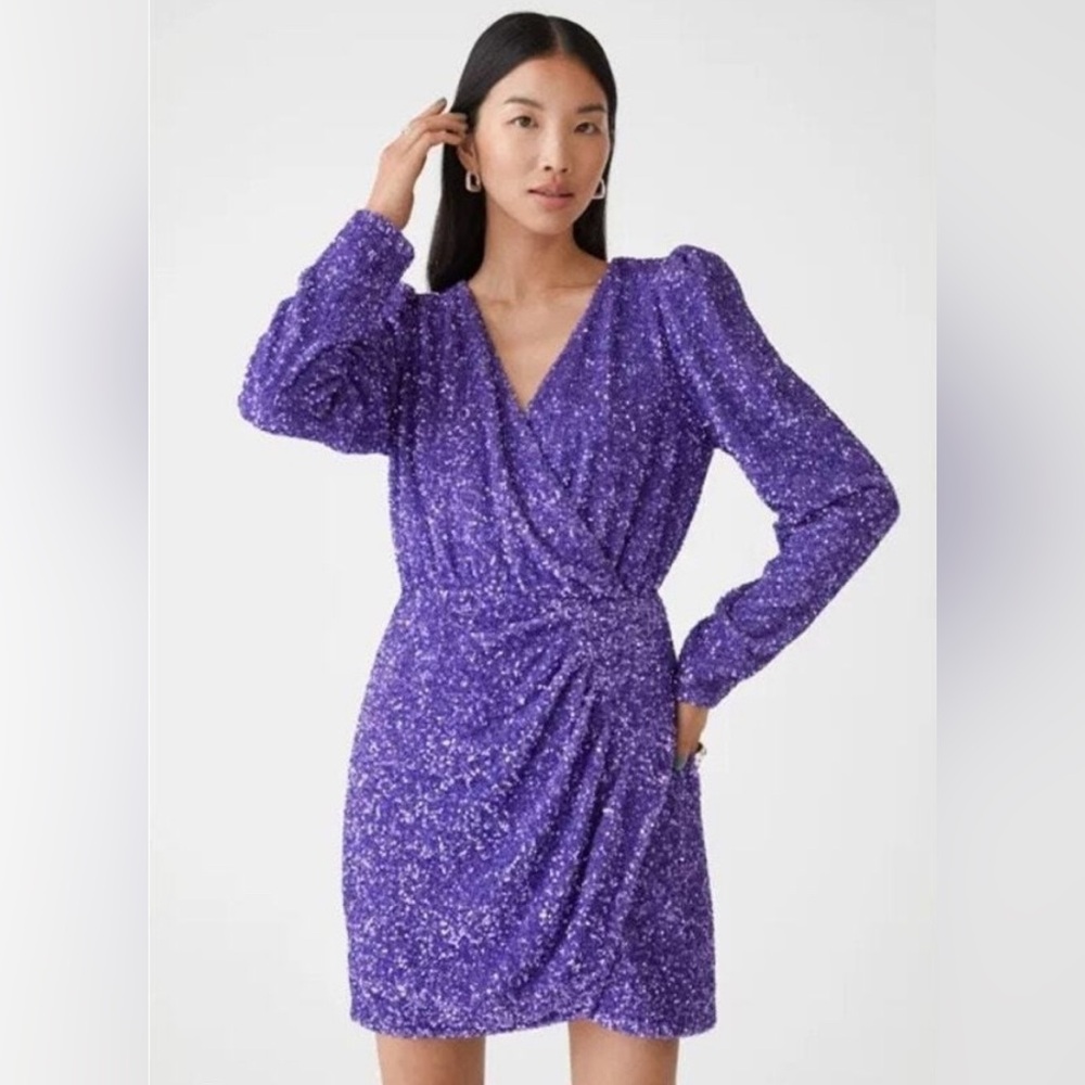 Purple Sequin Dress (& Other Stories Brand)